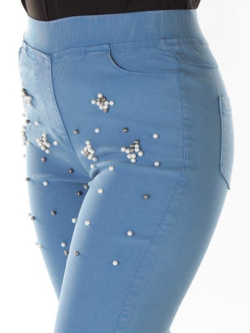 8903 Джеггинсы женские (70% хлопок, 30% стрейч) - Фабричный китай фото 4