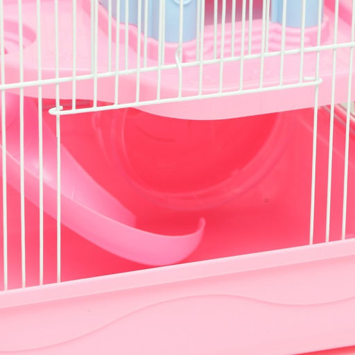 Клетка для грызунов Пижон с замком, 31 х 24 х 27 см, розовая  фото 3