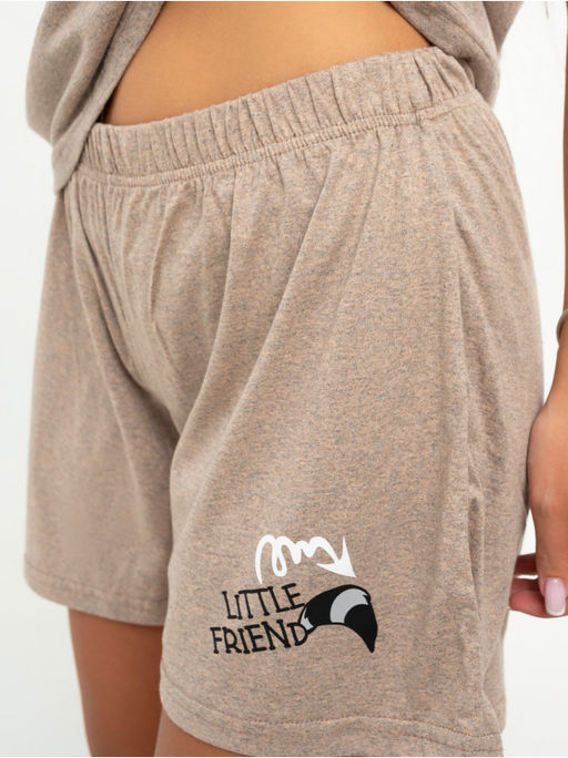 Пижама "Еноты" с шортами