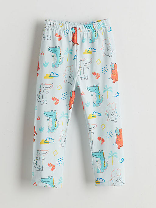 Bisiklet Yaka Bask?l? Erkek Bebek E?ofman Tak?m