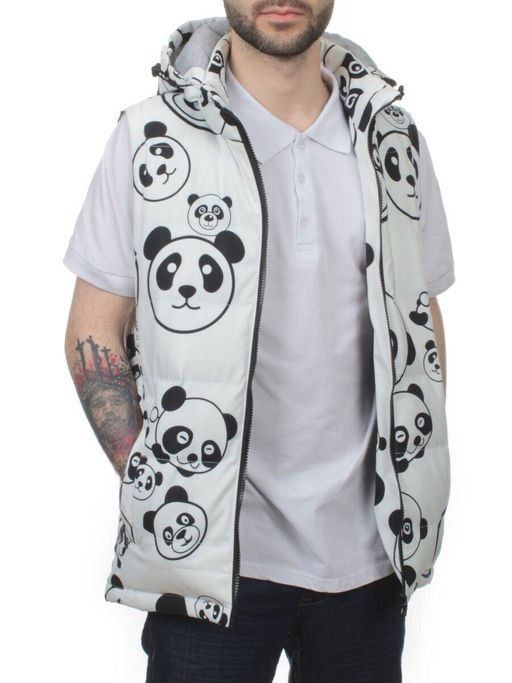 2120 WHITE Жилет мужской (100 гр. синтепон) - Fashion фото 6