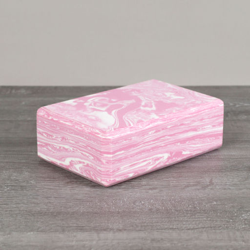 Блок для йоги и фитнеса спортивный 23*15*7,6 см / YJZ591/1/ уп 100/ розовый мрамор - ГалеонТрейд фото 4