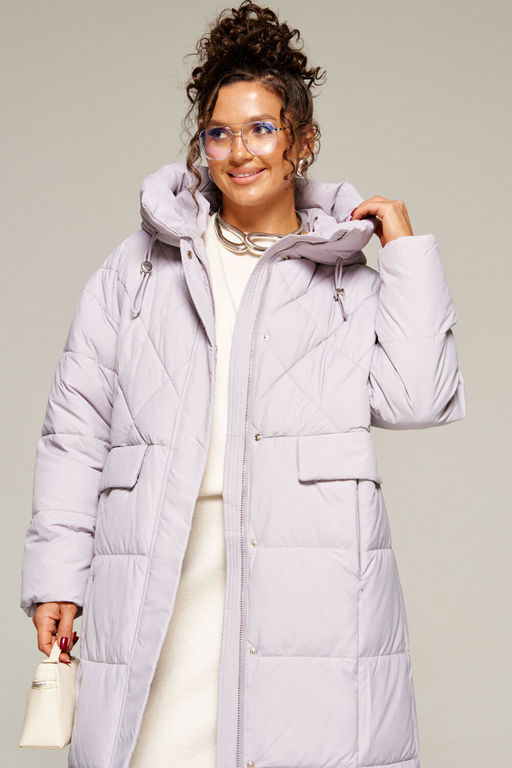 Пальто Beautiful Free 8016 светло-серый