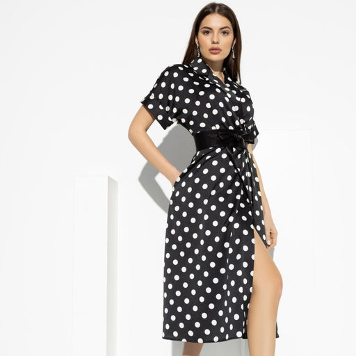 Платье Украшение леди (black elegant с поясом) - Charutti фото 4