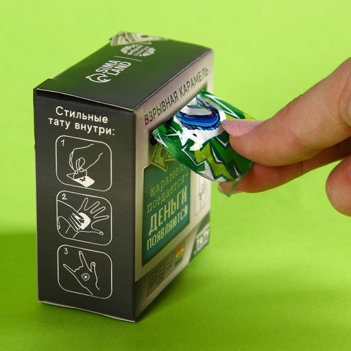 Взрывная карамель Деньги с тату, 8 г. - Simaland фото 2