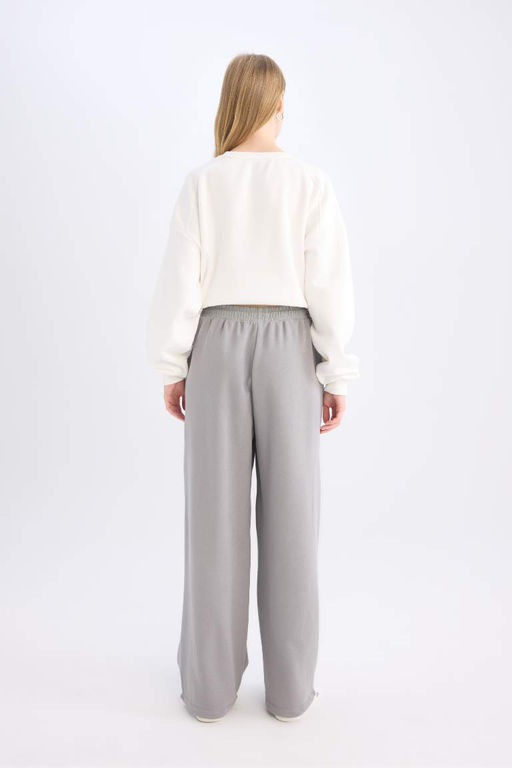 Классные широкие спортивные штаны с эластичной резинкой на талии - Defacto фото 6