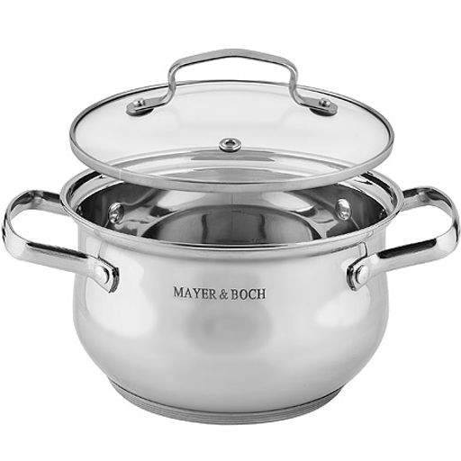 40455 Набор кастрюль 2л+2,8л+3,8л+5л нерж/ст MB (х4) - Mayer&boch фото 3