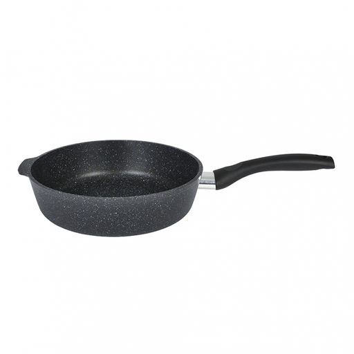 ЛА_АП_GRANIT (black) Сковорода глубокая 240мм с ручкой, , арт. сггч240а