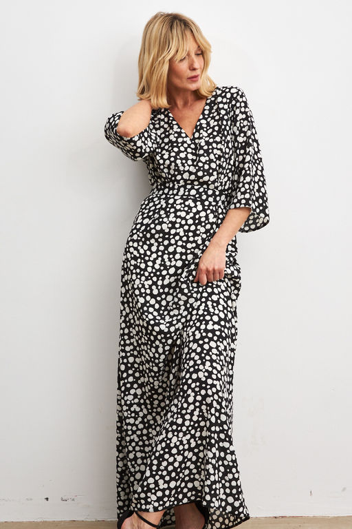 Платье 156708 (черно-белый)