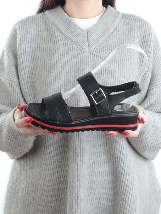 08-PEXL76-2 BLACK Босоножки женские (натуральная кожа) - Фабричный китай фото 2