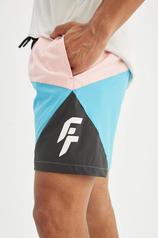 DeFactoFit Короткие шорты для плавания с гибкой текстурой и принтом стандартного кроя  фото 5