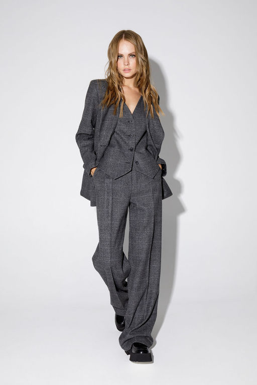 Жакет Pirs 4759 серая клетка  фото 4