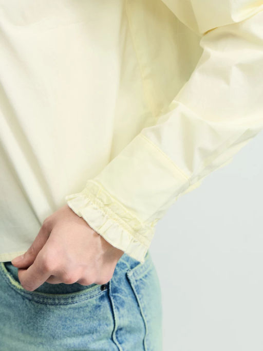 Рубашка прямого кроя с рюшами / Zarina  фото 8