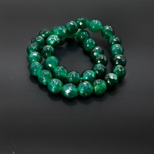 Браслет из камня с огранкой Изумрудная Хризоколла привлекает денежные потоки 6мм