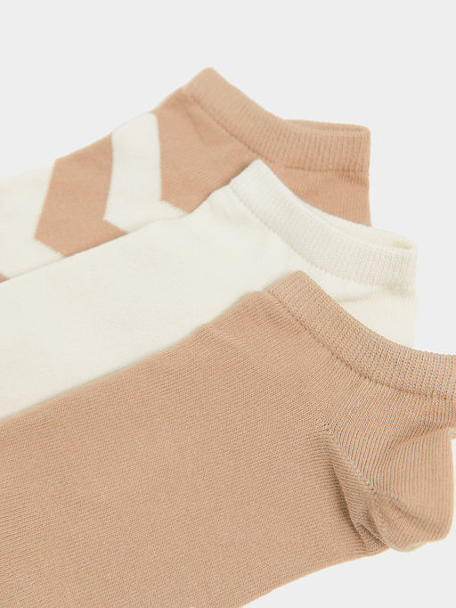 Носки женские мультипак (3 пары) в бежевом цвете - Mark formelle фото 4