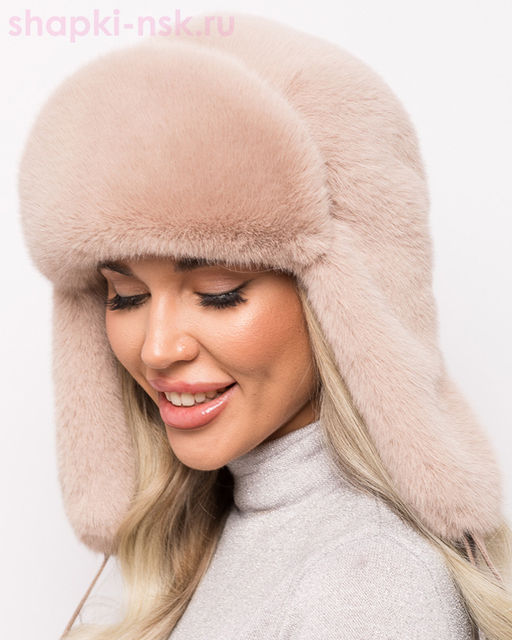 Скай Ушанка экомех норка женская (56-58)