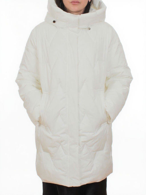 2404 WHITE Куртка зимняя женская (200 гр. холлофайбер)