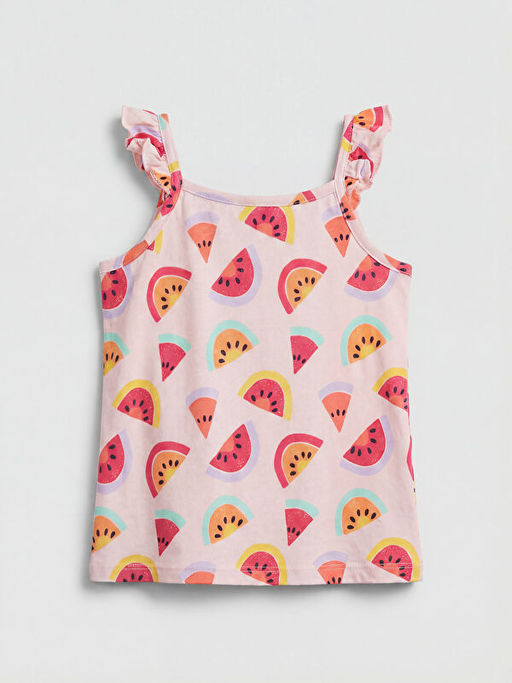 Kare Yaka Bask?l? K?z ?ocuk Atlet