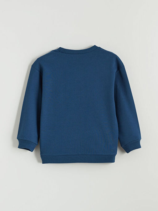 Bisiklet Yaka Nak??l? Erkek ?ocuk Sweatshirt