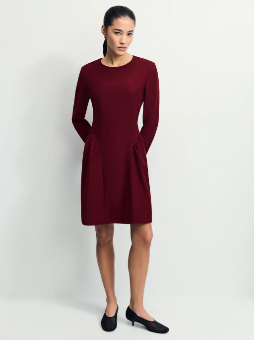 Платье мини со сборкой на бедрах / Zarina