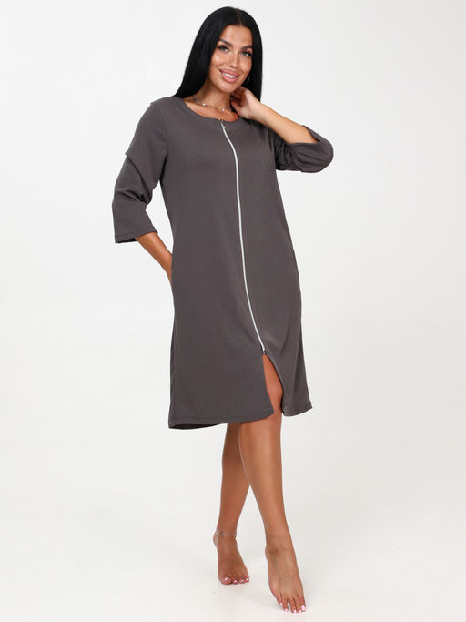 Светлана ХАЛАТ ЖЕНСКИЙ (Графит) - А-дина фото 2