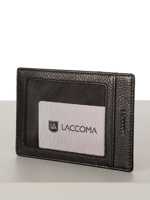 LACCOMA кредитница LA-6888-черный натуральная кожа  фото 2