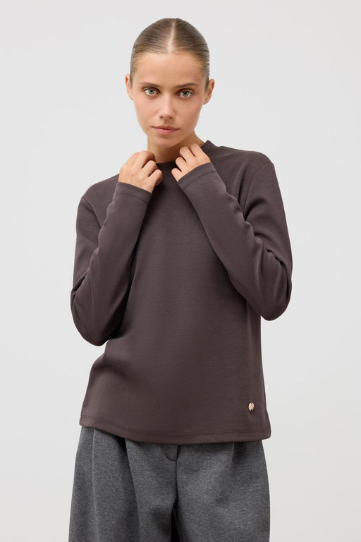 ЕВТ 3353/черный кофе джемпер (водолазка) жен