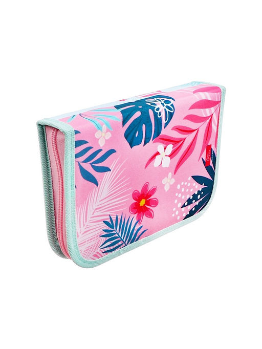 Пенал школьный, 3 секции, 14×21×4 см «Фламинго»