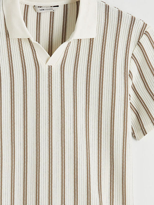 Polo Yaka ?izgili Erkek Triko Ti??rt