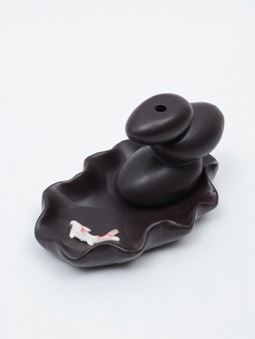 Подставка для благовоний TAKE IT EASY «Баланс и рыбки», стелющийся дым, 4.3×3.5×6 см