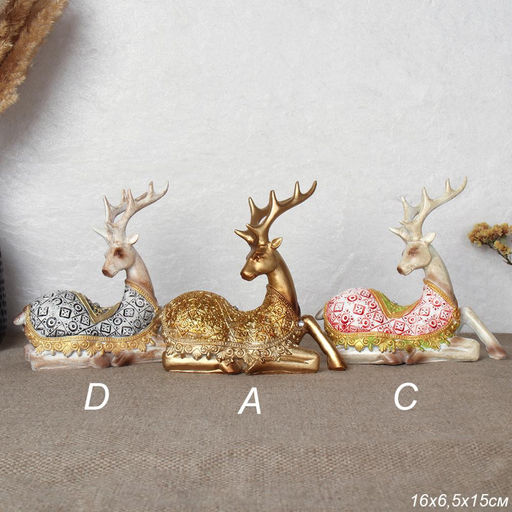 Статуэтка Олень 19 см / 377-7 /уп 36/