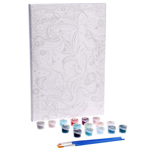 Картина по номерам на холсте с подрамником Стихия воды, 20х30 см - Школа талантов фото 3