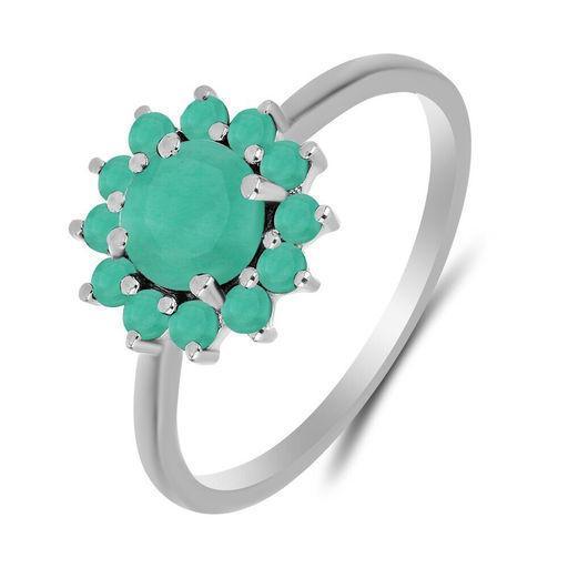 Кольцо, изумруд берилл, Эвридика