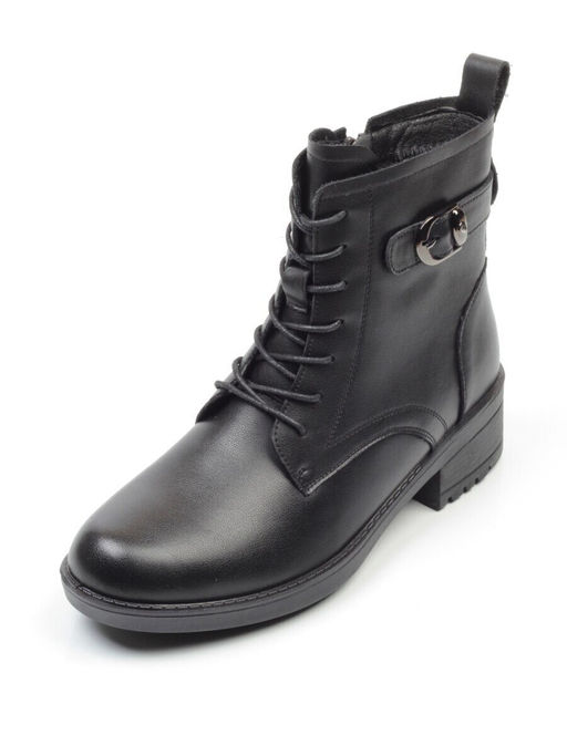 01-5559-1 BLACK Ботинки демисезонные (натуральная кожа, байка) - Фабричный китай фото 5