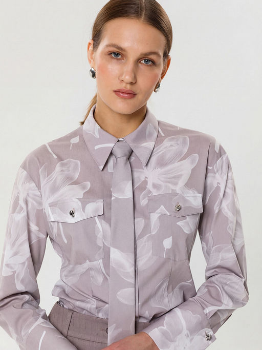 Блузка с галстуком - Marchello marchellini фото 3