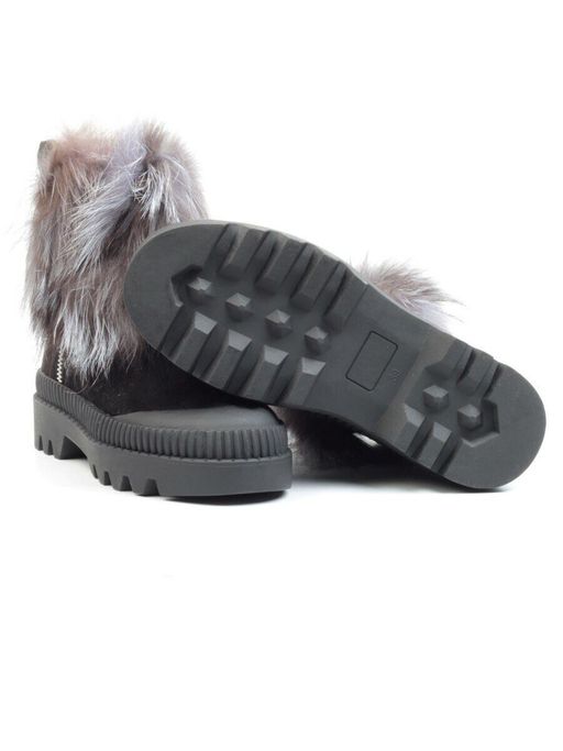 04-M20-5045 Ботинки зимние женские (натуральная замша, натуральный мех) - Фабричный китай фото 17