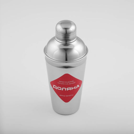 Шейкер Доляна, 500 мл, нержавеющая сталь, хромированный