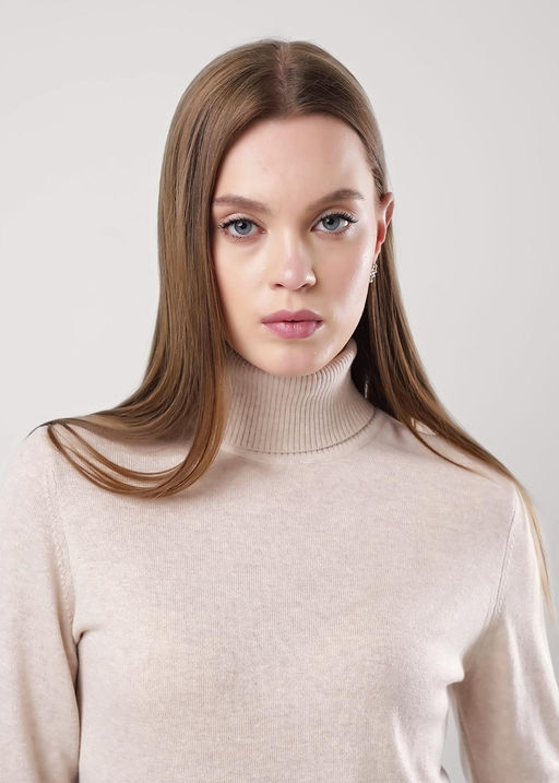 CLE Джемпер жен. 352795ха меланж св.бежевый - Clever wear фото 2