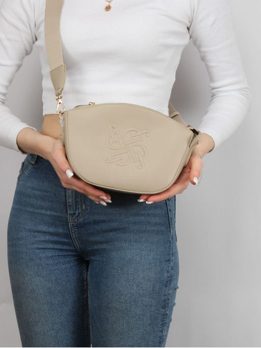 Сумка женская искусственная кожа DJ-СМ 7362-SIMPLY TAUPE, 1отд, плечевой ремень, бежевый SALE 263883 - Adelia фото 9