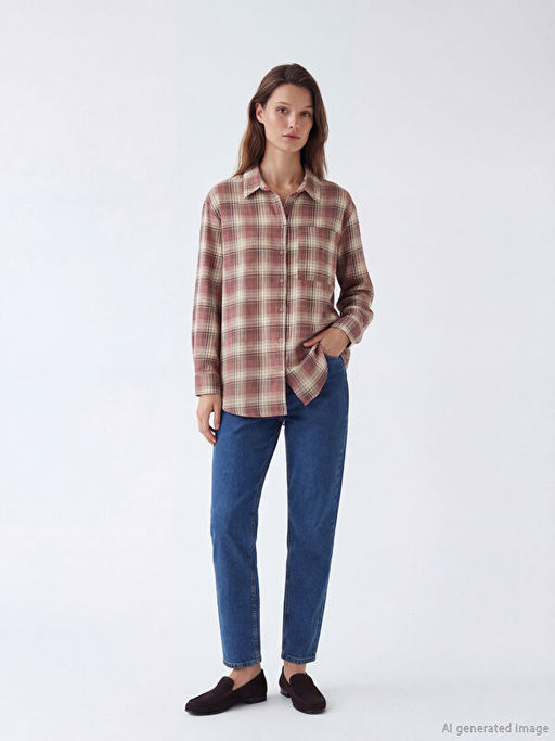 Ekose Kad?n G?mlek Tunik