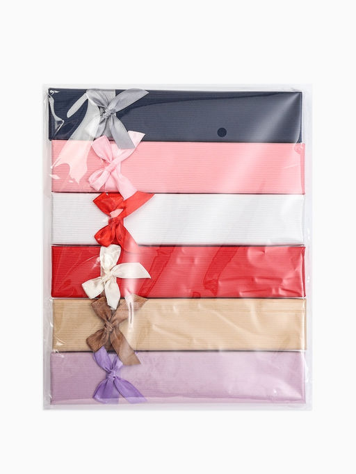 Набор коробочек подарочных 6 шт. под цепочку, браслет, часы «Моменты», 21×4 см, цвет МИКС