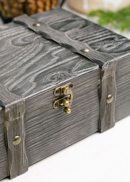 Подарочная шкатулка деревянная, 740 г - Сибирский кедр фото 5