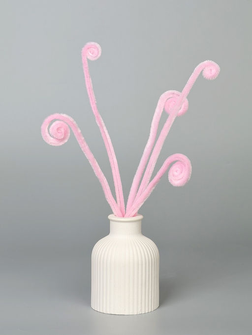 Синельная проволока, набор 100 шт, размер 1 шт 30х0,8 см, цвет розовый