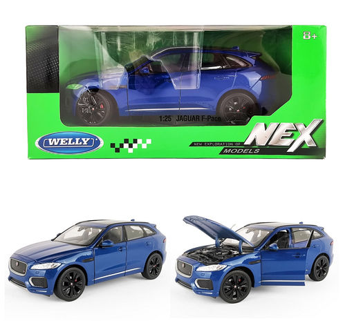 Welly. Машинка 1:24 "Jaguar F-Pace" синий арт.24070W