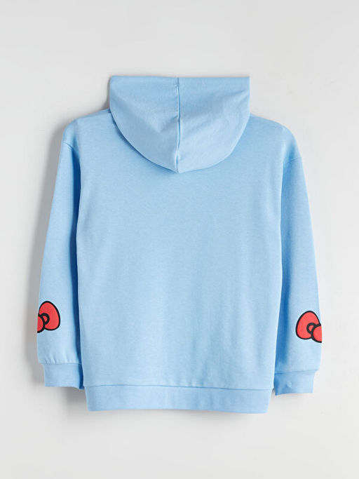 Kap??onlu Hello Kitty Bask?l? K?z ?ocuk Sweatshirt