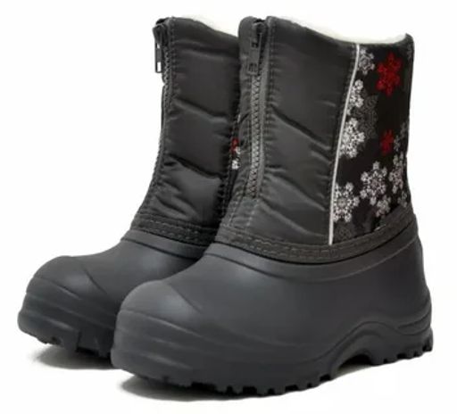 Сноубутсы Nordman Joy из ЭВА на липучке серые с серой подошвой  фото 57