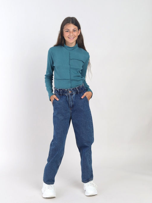 CRB wear / CWJG 63995-39-428 Водолазка для девочки,морская волна  фото 2