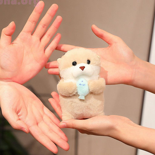 Мягкий брелок Выдра с рыбкой - Купи слона фото 2