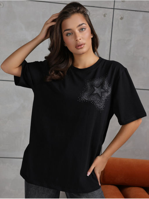 Футболка Звезда черный женская