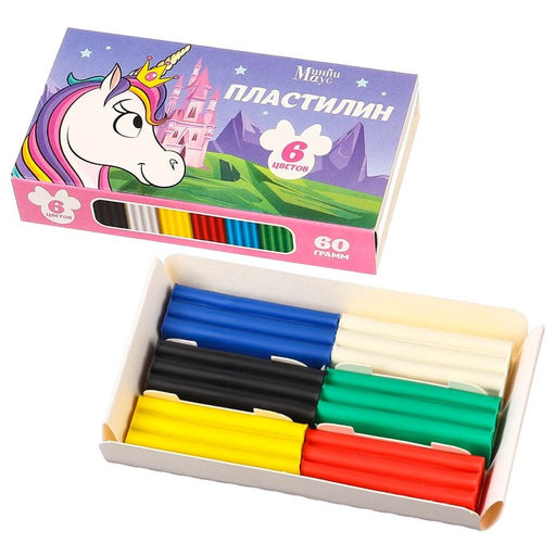 Пластилин 6 цветов 60 г Минни и Единорог - Disney фото 2